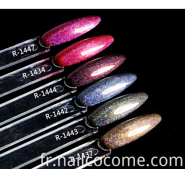 CCO de haute qualité OEM OEM 22 couleurs Rainbow Series UV Gel One Nail Kone Art